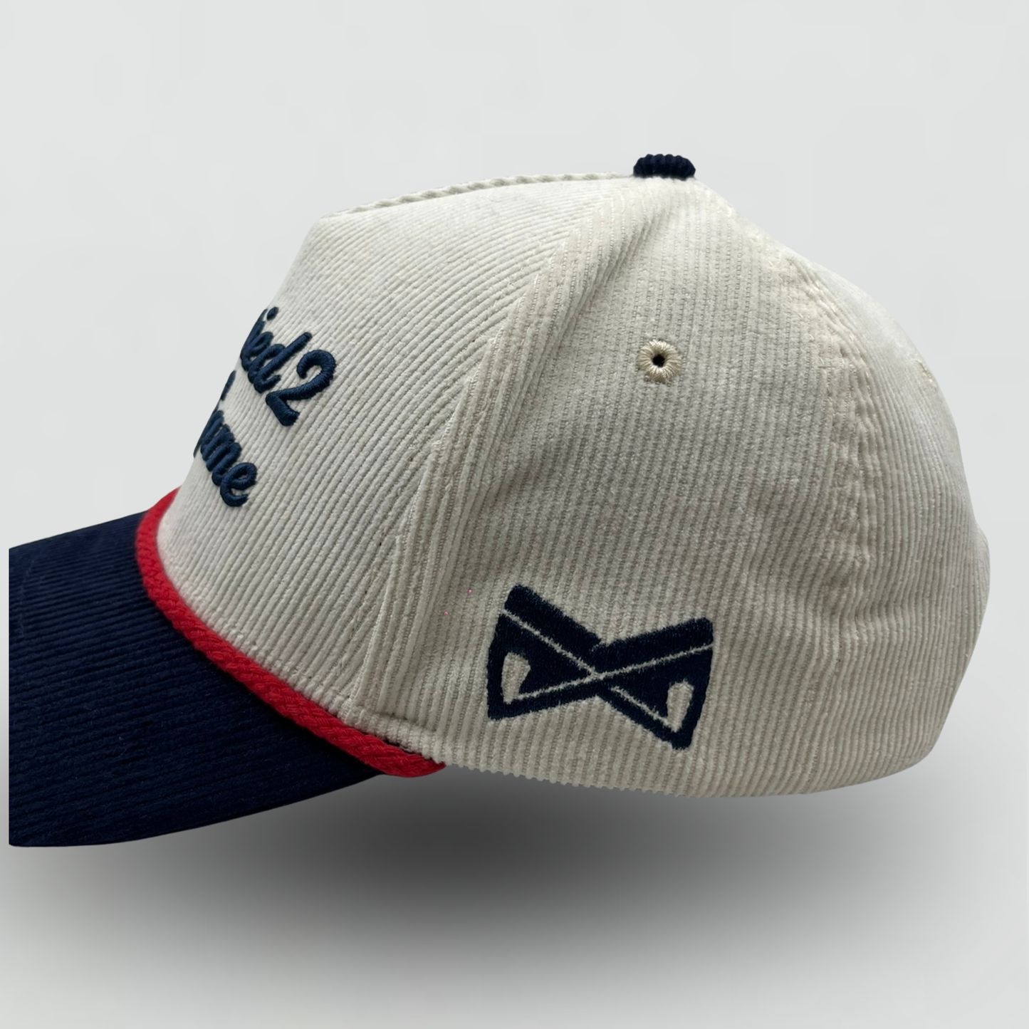 The M2TG™ Red, White & Ivory Corduroy Hat
