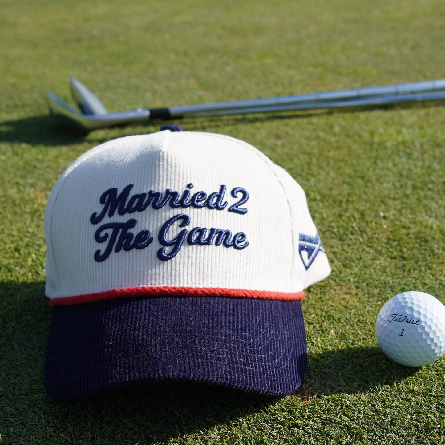 The M2TG™ Red, White & Ivory Corduroy Hat